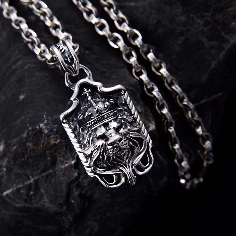 men's lion s926 silver necklace chain for men