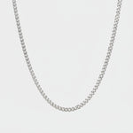 18K Gold Plated 3MM Cuban Link Chain for Men Manntara