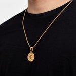 18K Golden Plated Spartan Warrior Men's Necklace of Stainless Steel Manntara
