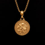 18K Golden Plated Zeus Thunder Necklace for Men of Stainless Steel Manntara