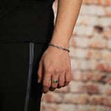 925 Sterling Silver Casual Hip-Hop Chain Bracelet for Men Manntara