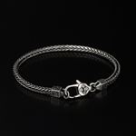 925 Sterling Silver Casual Hip-Hop Chain Bracelet for Men Manntara
