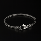 925 Sterling Silver Casual Hip-Hop Chain Bracelet for Men Manntara