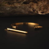 Golden Casual Arrow Unisex Bracelet of Stainless Steel  Manntara