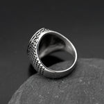 Men's Silver Stainless Steel Fashion Anchor Ring For Sea Lovers Manntara