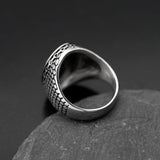 Men's Silver Stainless Steel Fashion Anchor Ring For Sea Lovers Manntara