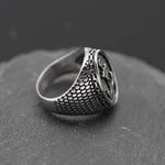 Men's Silver Stainless Steel Fashion Anchor Ring For Sea Lovers Manntara