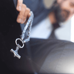 Men's Silver Stainless Steel Mjolnir Viking Necklace Manntara