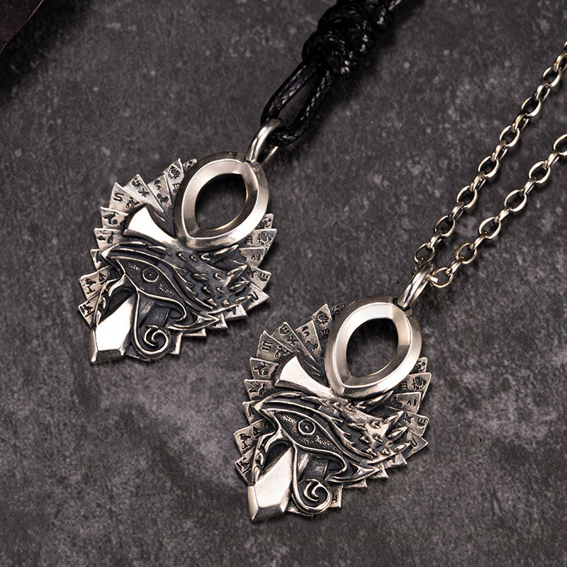 S925 Silver Ankh Egyptian Symbol Necklace For Men Manntara
