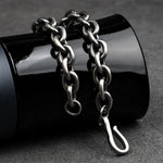 S925 Silver Casual Chain Unisex Buckle Bracelet Manntara