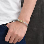 S925 Silver Leviathan Dragon Golden Silver Viking Bracelet for Men Manntara
