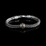 S925 Silver Mantra Metallic Bracelet for Men Manntara