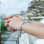 S925 Silver White Chain Casual Bracelet for Men Manntara