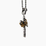 S925 Silver Crown Cross Necklace For Men & Women Manntara