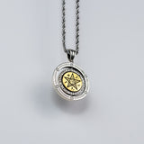 S925 Silver Golden Eye of Providence Egyptian Necklace for Men Manntara