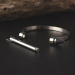 Silver Casual Arrow Unisex Bracelet of Stainless Steel Manntara