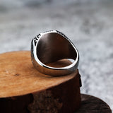 Silver Nordic Bear Footprint Ring for Men of Stainless Steel Manntara