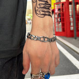 Silver Stainless Steel Casual Bracelet Biker Chain for Men Manntara