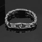 Silver Stainless Steel Casual Bracelet Biker Chain for Men Manntara