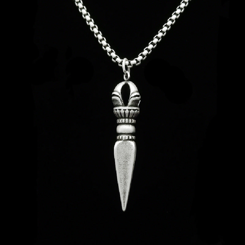 Silver Stainless Steel Minimalistic Arrow Necklace For Men & Women Manntara