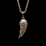 Silver Angel Demon Wings Men's Necklace of Stainless Steel Manntara