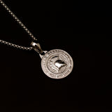 Silver Spartan Warrior Men's Necklace of Stainless Steel Manntara
