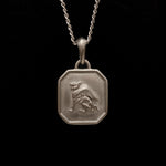 Silver Sphinx Egyptian Men's Necklace of Stainless Steel Manntara