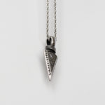 Silver Stainless Steel Nordic Runes Arrow Men's Necklace Manntara