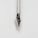 Silver Stainless Steel Nordic Runes Arrow Men's Necklace Manntara