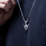 Silver Stainless Steel Viking Arrow Necklace For Men Manntara