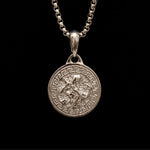 Silver Zeus Thunder Men's Necklace of Stainless Steel Manntara