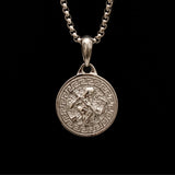 Silver Zeus Thunder Men's Necklace of Stainless Steel Manntara