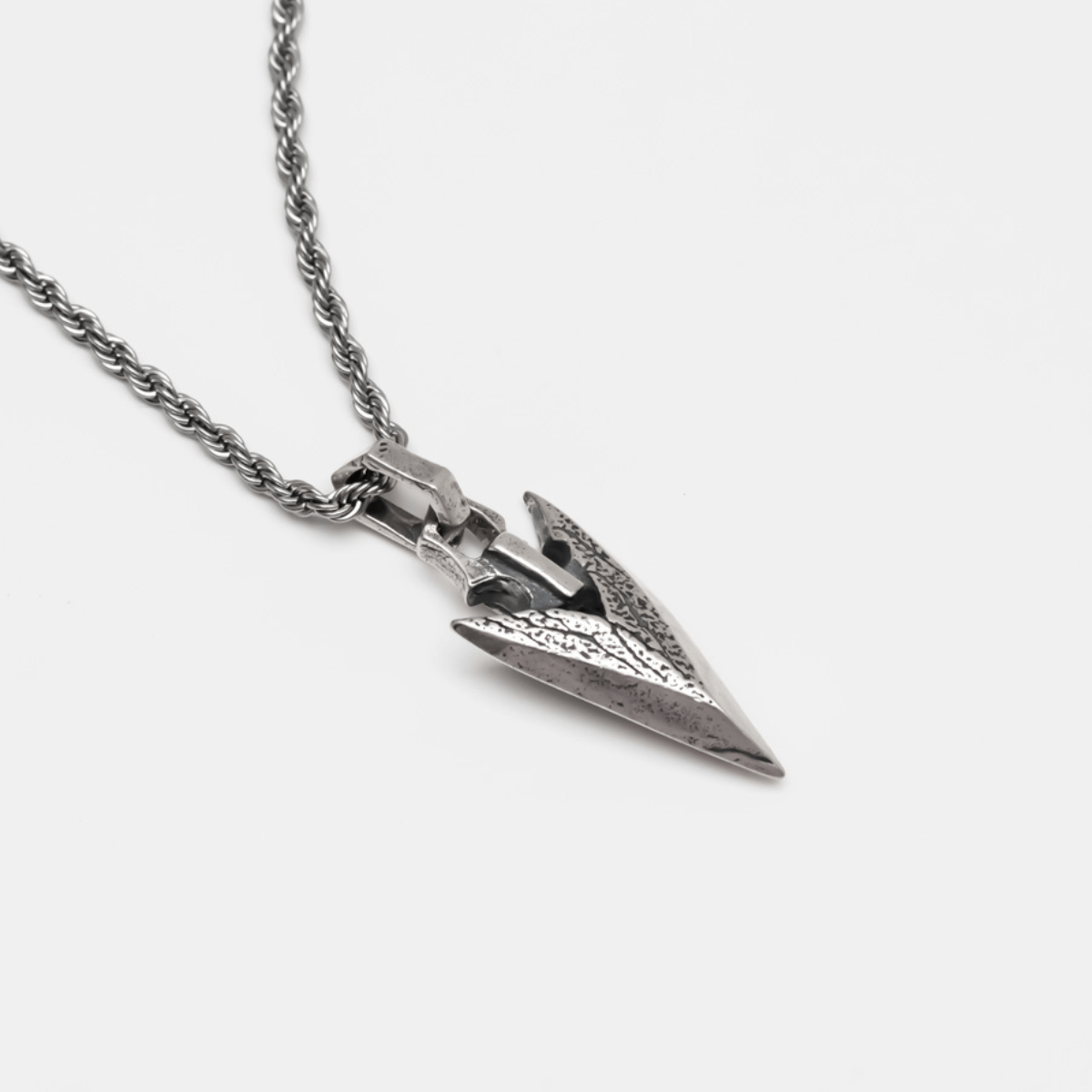 Sterling 925 Silver Arrow Necklace For Men Manntara