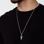 Sterling 925 Silver Arrow Necklace For Men Manntara