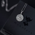 Sterling 925 Silver Compass Designer Necklace for Men Manntara
