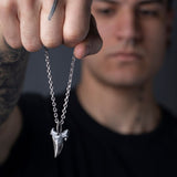 Sterling 925 Silver Wolf Fang Necklace For Men Manntara
