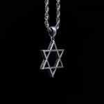 Sterling 925 Silver Star Of David Catholic Necklace For Men Manntara