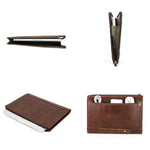 Brown Full-Grain Leather Laptop Case For Macbook or Windows