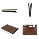 Brown Full-Grain Leather Laptop Case For Macbook or Windows