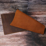 Brown Leather Office Desk Trackpad for Laptop and PC