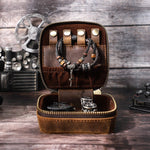 Full Grain Leather Jewelry & Watch Box For Men