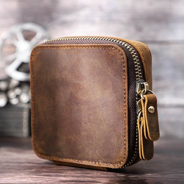 Full Grain Leather Jewelry & Watch Box For Men