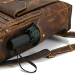 Full-Grain Leather Backpack for Men