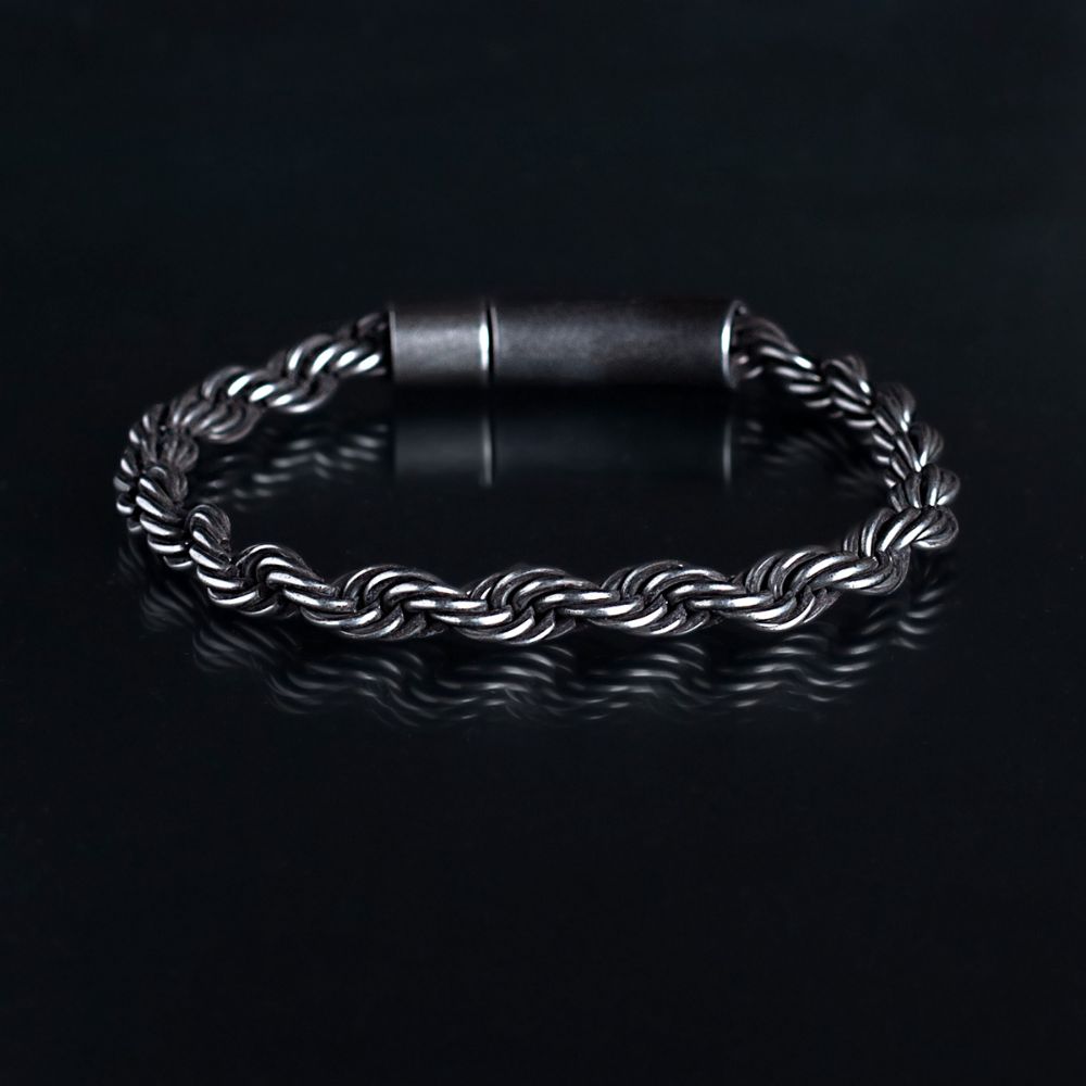 Men's Designer Stainless Steel Silver Chain Bracelet