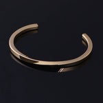 Men's Golden Stainless Steel Cuff Bracelet