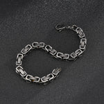 Premium Black Stainless Steel Chain Biker Bracelet For Men