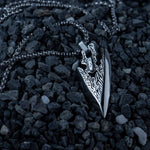 Premium Stainless Steel Silver Arrow Necklace For Men Manntara