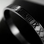 Silver Stainless Steel Roman Designer Bracelet For Men