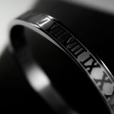 Silver Stainless Steel Roman Designer Bracelet For Men