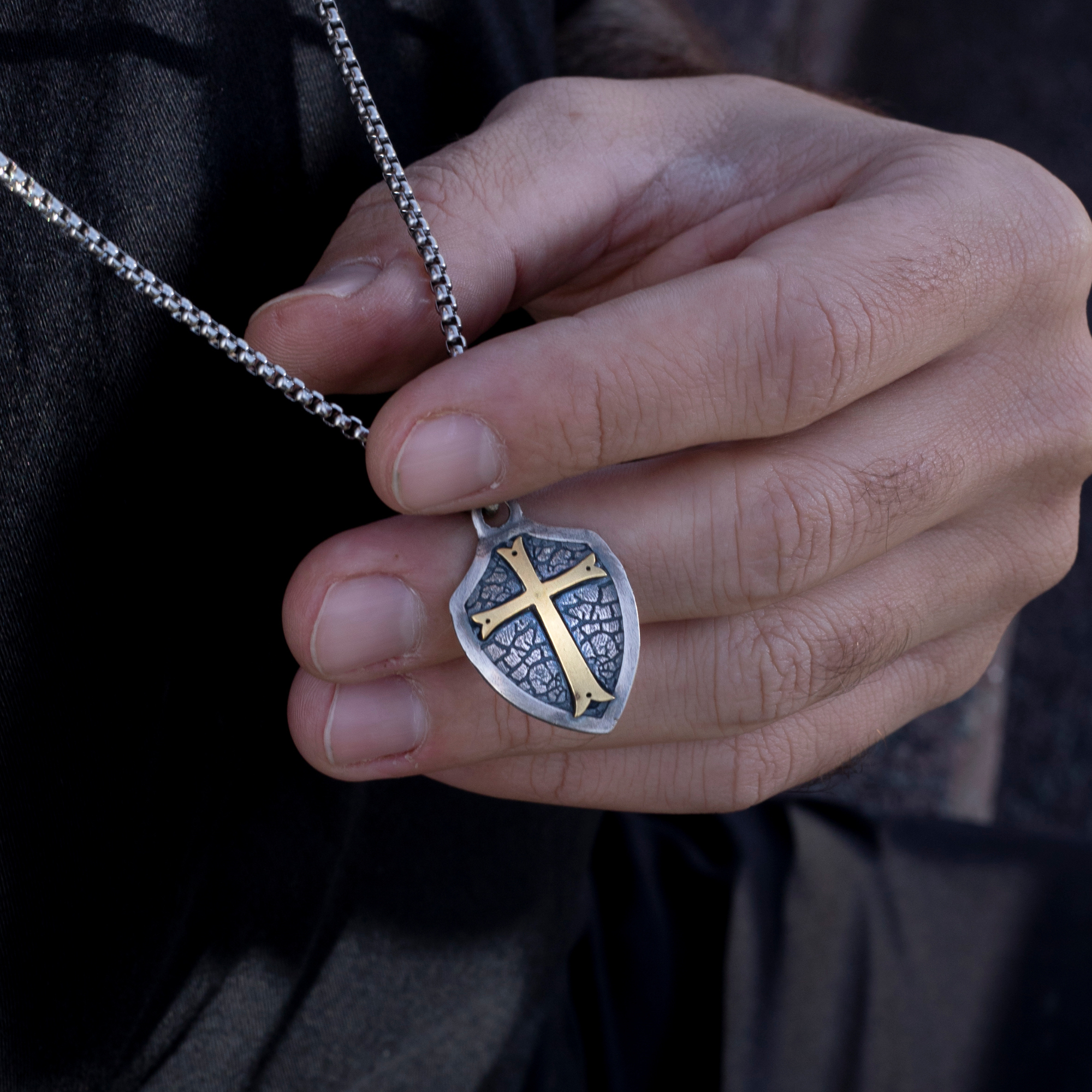 Stainless Steel Catholic Cross Pendant